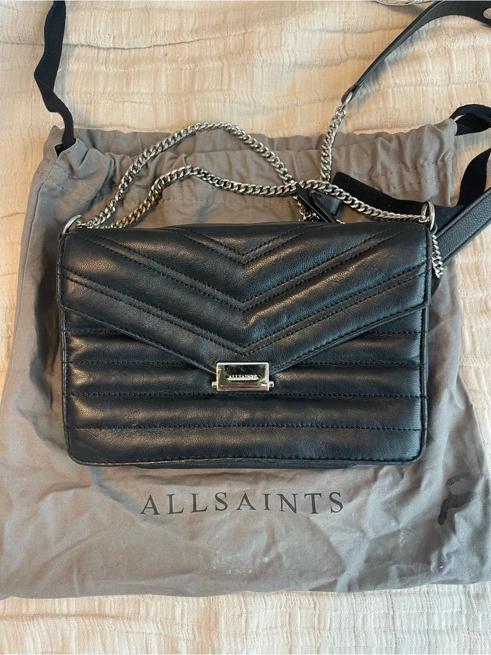 All Saints compact quilted